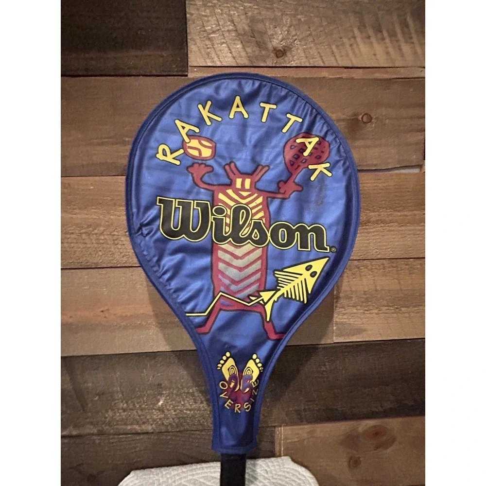 Wilson Rakattak‎ Tennis Racquet 3 7/8 Grip 25 Oversize With Cover Titanium